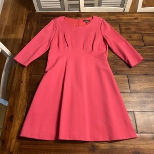 Adrianna Pappel - Pink Structured Teacup Dress Size 14 - Bodycon 3/4 Sleeve NWOT